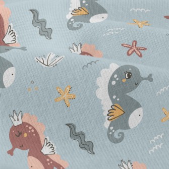 Cute Seahorse And Seaweed Modern Jersey