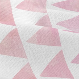 Hand Drawn Textured Pink Trian Modern Jersey