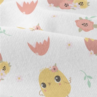 Round And Cute Yellow Chick Modern Jersey