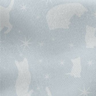 Silhouette Cats In Different P Jersey Backed Fleece