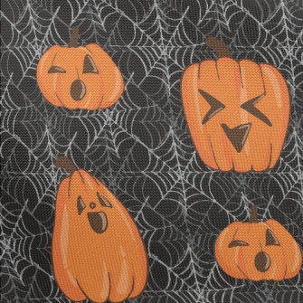 Happy Little Pumpkin And Spide Pongee