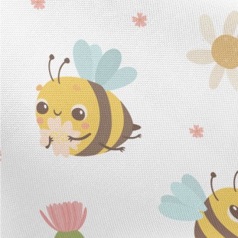 Round And Innocent Bees And Fl Pongee