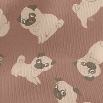 Clumsy And Cute Pug Stretch Jersey