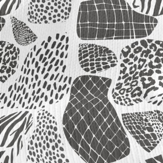 Animal Prints In Different Col Stretch Jersey