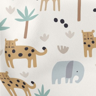 The Cute Grassland Animals Lightweight Cotton Poplin