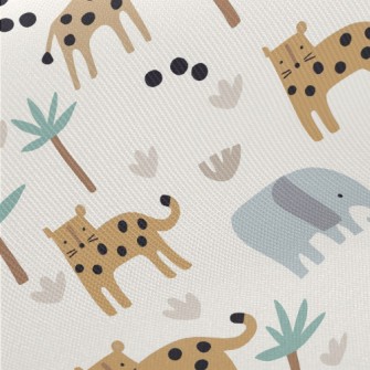 The Cute Grassland Animals Midweight Cotton Poplin