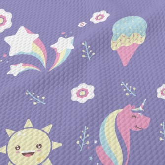 Sun Ice Cream Unicorn Birdseye Piqué