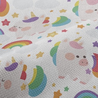 Q Version Colorful Unicorn Performance Linen