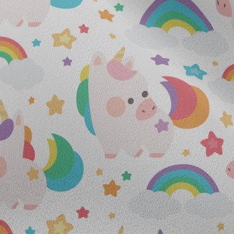 Q Version Colorful Unicorn Chiffon