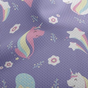 Sun Ice Cream Unicorn Athletic Mesh Flat Back