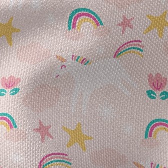 Happy Running Unicorn Waterproof Canvas