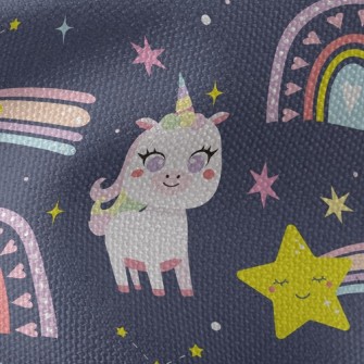 Big Eyes Unicorn Waterproof Canvas