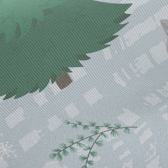 Big Trees And Forest Animals Twill