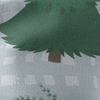 Big Trees And Forest Animals Waterproof Canvas