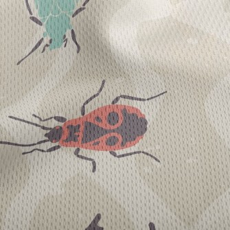 Colorful Varieties Of Insects Athletic Mesh Flat Back
