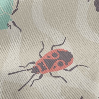 Colorful Varieties Of Insects Standard Corduroy