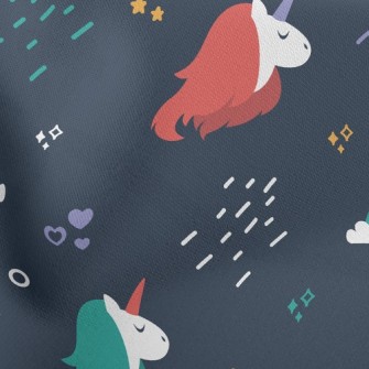 Cute Unicorn Stretch Ponte