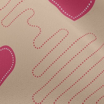 Love Dotted Line Chiffon