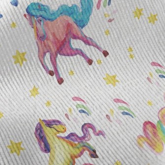 Artistic Watercolor Unicorn Standard Corduroy