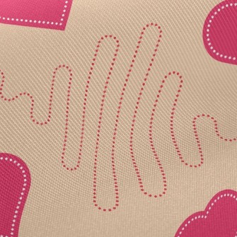 Love Dotted Line Twill
