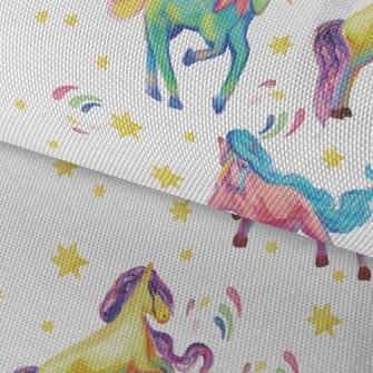 Artistic Watercolor Unicorn Waterproof Oxford