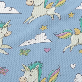 Flying Unicorn Birdseye Piqué