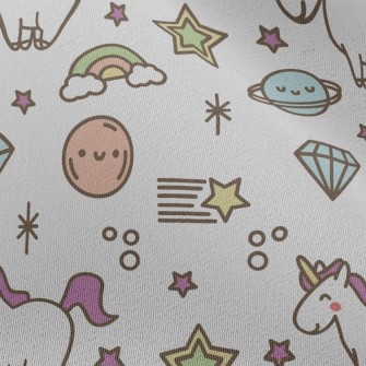 Asteroids And Unicorns Chiffon