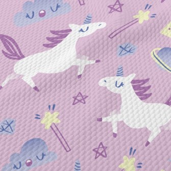 Crown Magic Wand Unicorn Birdseye Piqué