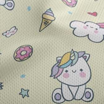 Cute Baby Unicorn Athletic Mesh Flat Back