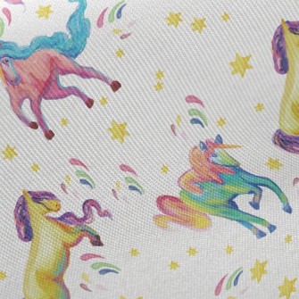 Artistic Watercolor Unicorn Twill