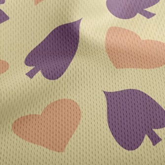 Classic Poker Pattern Athletic Mesh Flat Back