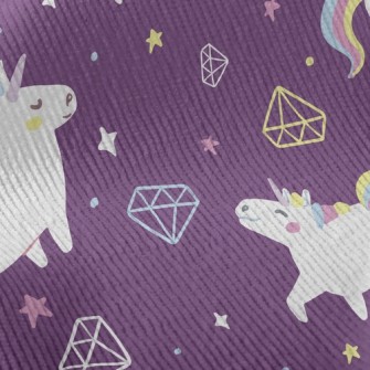 Unicorn Basket Empty Diamond Standard Corduroy