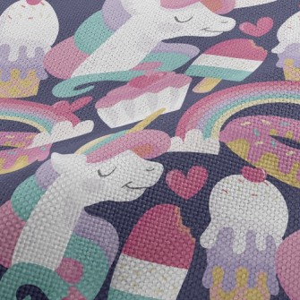 Unicorn Dessert Kingdom Performance Linen