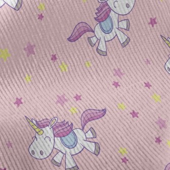 Smiling Little Unicorn Standard Corduroy