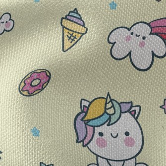 Cute Baby Unicorn Waterproof Canvas