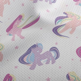 Unicorn Dancing Athletic Mesh Flat Back