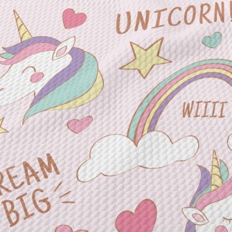 Magic Rainbow Unicorn Birdseye Piqué
