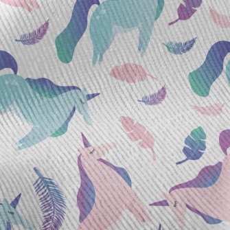 Elegant Gradient Unicorn Standard Corduroy