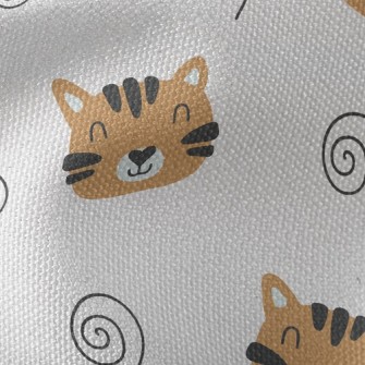 Tiger Grinning Waterproof Canvas