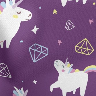 Unicorn Basket Empty Diamond Stretch Ponte