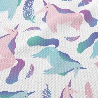 Elegant Gradient Unicorn Birdseye Piqué