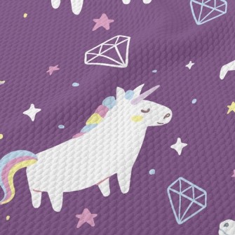 Unicorn Basket Empty Diamond Birdseye Piqué