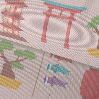 Japanese Architectural Torii Waterproof Oxford