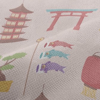 Japanese Architectural Torii Performance Linen