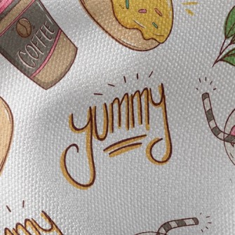 Coffee With Donuts Waterproof Canvas