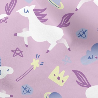 Crown Magic Wand Unicorn Micro Fleece
