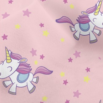 Smiling Little Unicorn Micro Fleece