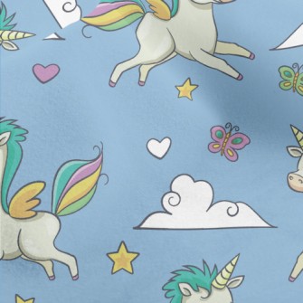 Flying Unicorn Micro Fleece