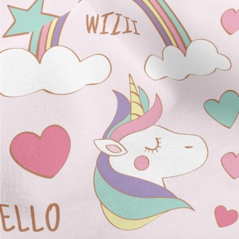 Magic Rainbow Unicorn Micro Fleece