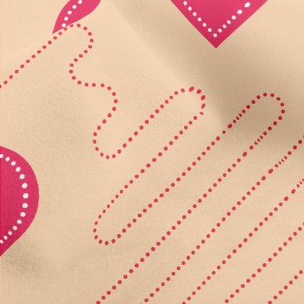 Love Dotted Line Micro Fleece